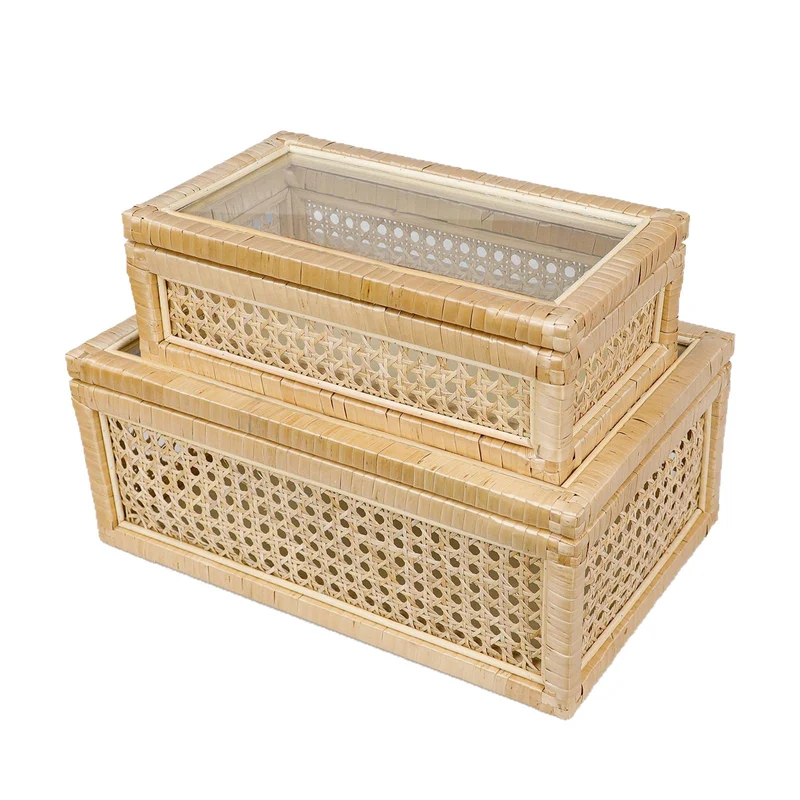 Dekorative Geflochtene Aufbewahrungsboxen Set Karnz