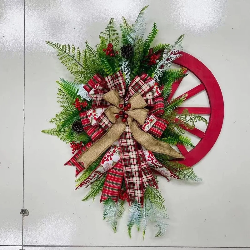 Rustikale Bauernhaus Weihnachtskranz