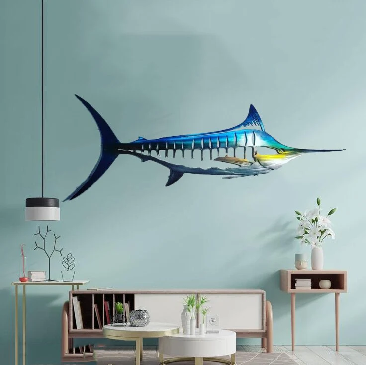 Metal Shark Wandkunst