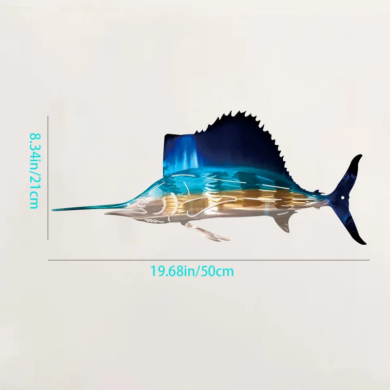 Metal Shark Wandkunst