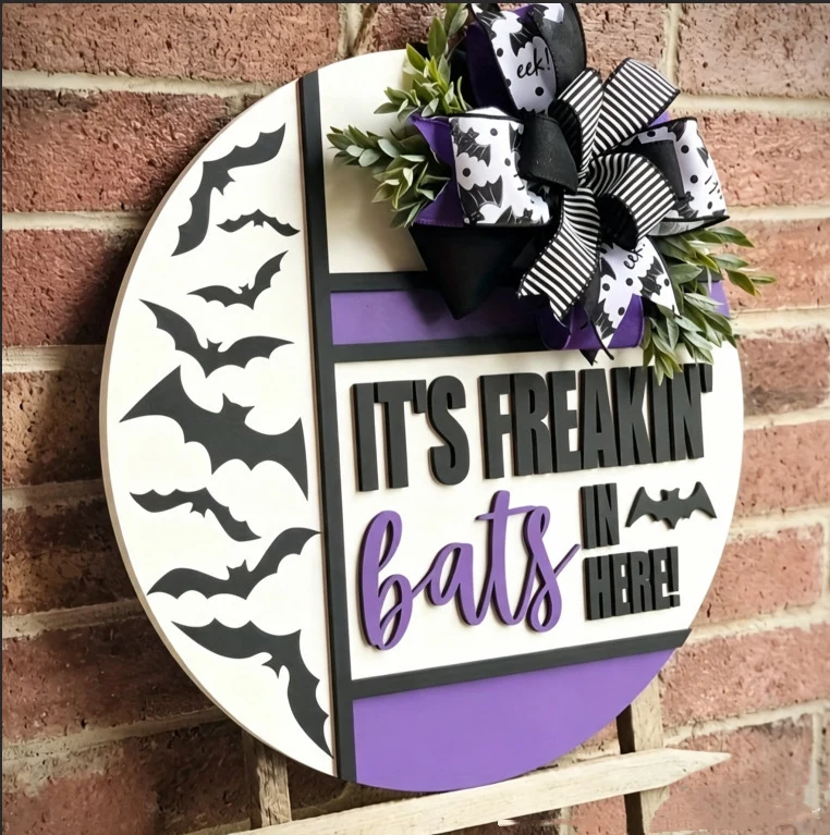 Halloween-Themen Wandschild