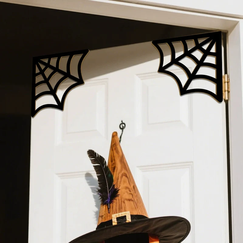 Halloween-Themed Spider Web Türdekoration