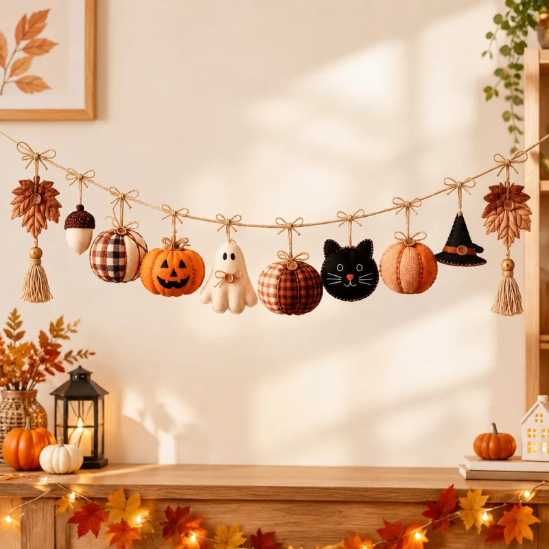 Festliche Halloween-Themen Dekorationsgirlande