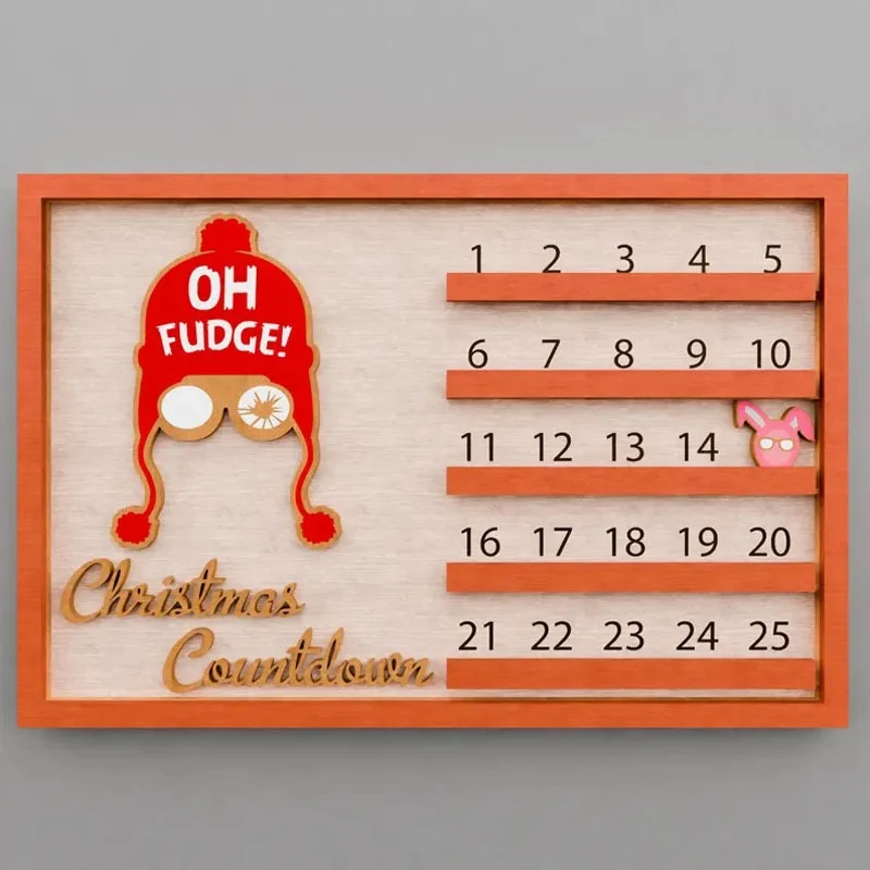 Advent Countdown Wanddekoration