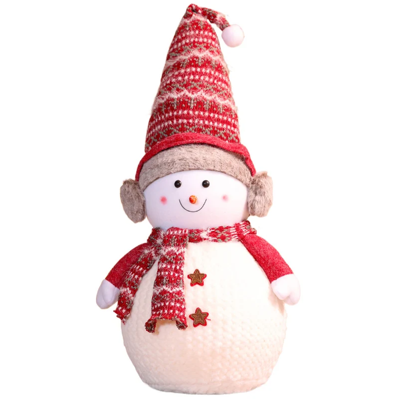 Dekorative Plüsch-Schneemann-Figur