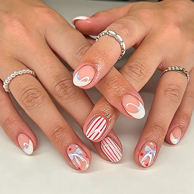 Themenbezogenes Künstlerisches Press-On-Nagelkunstset