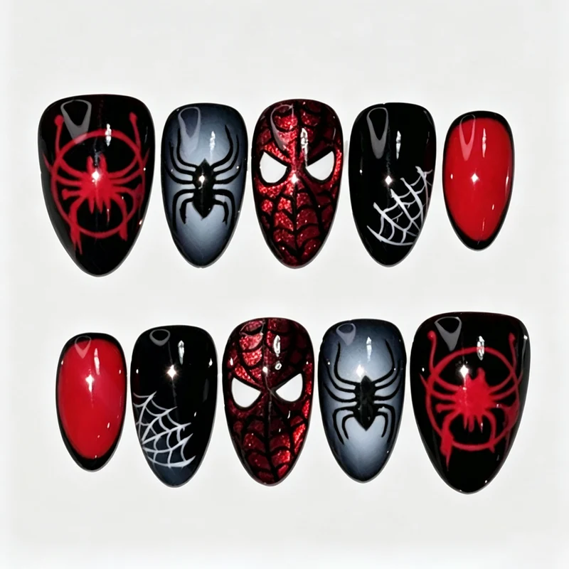 Superhelden-Themen Druck-Nagelkunst Set
