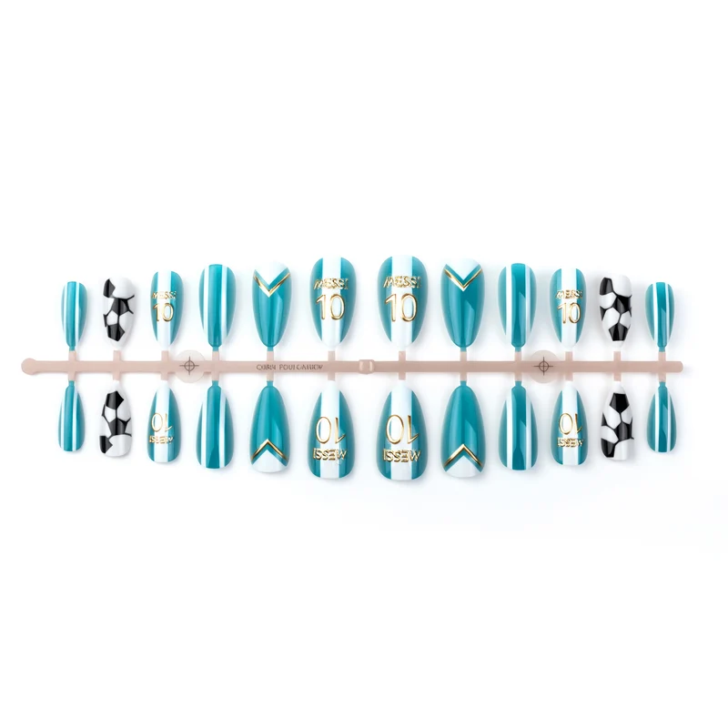 Sport-Themen Press-On Nail Art Set