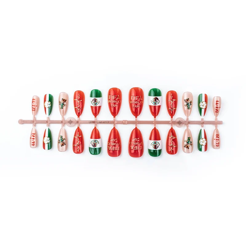 Sport-Themen Press-On Nail Art Set