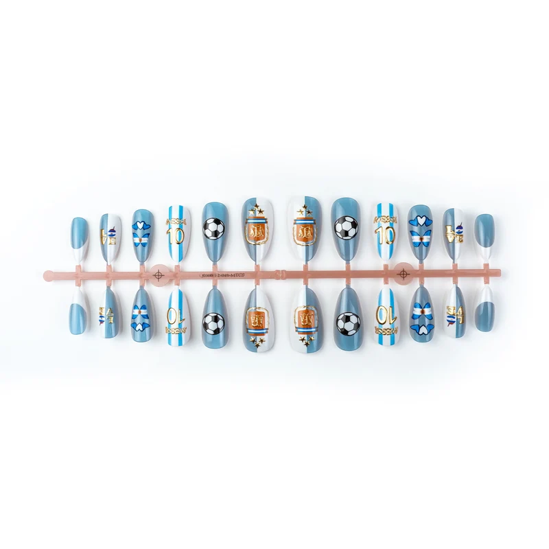 Sport-Themen Press-On Nail Art Set