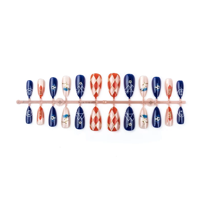 Sport-Themen Press-On Nail Art Set