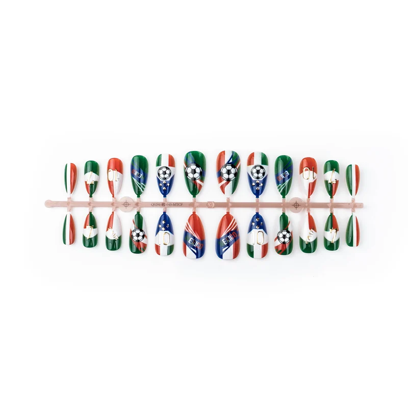 Sport-Themen Press-On Nail Art Set