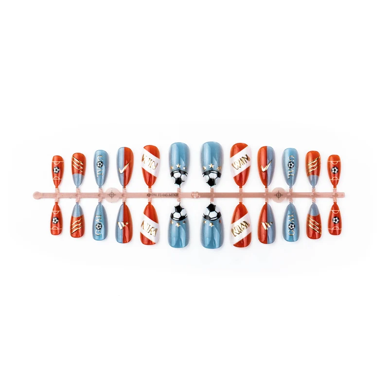 Sport-Themen Press-On Nail Art Set