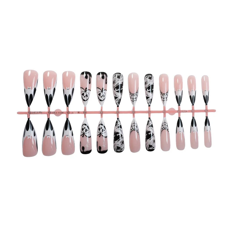 Halloween-Themen Stiletto Press-On Nagelkunst Set