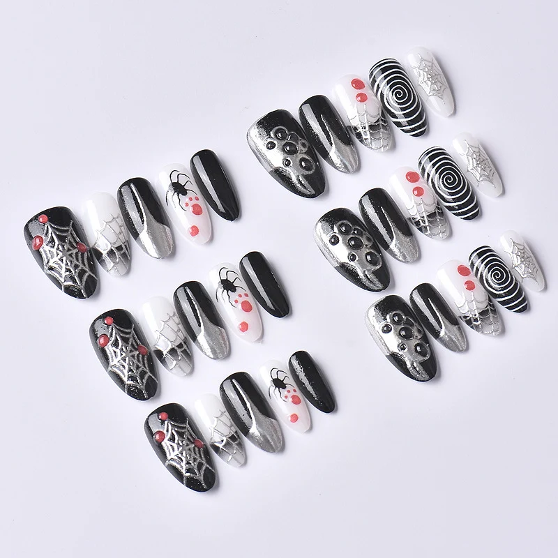 Gothic-Themen Press-On Nagelkunst