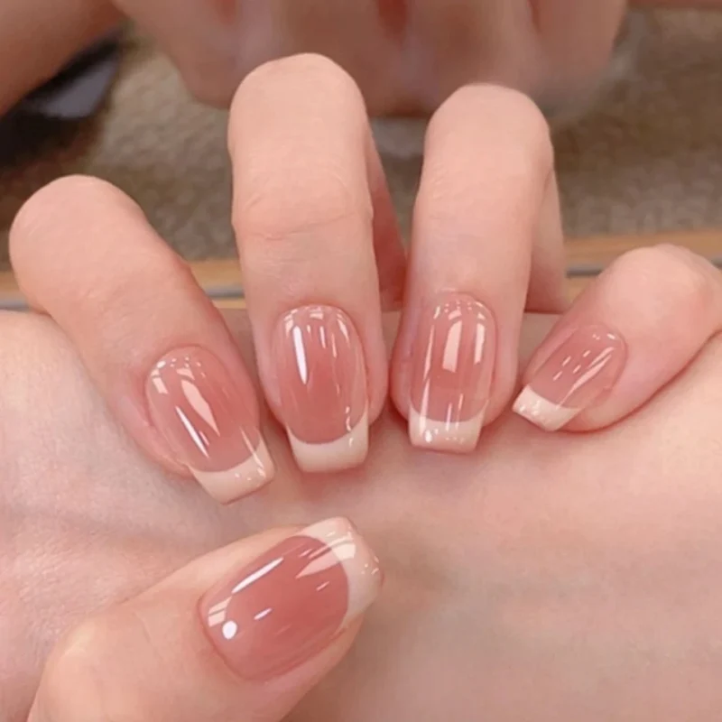 Premium Französische Spitze Acrylnagelerweiterungen