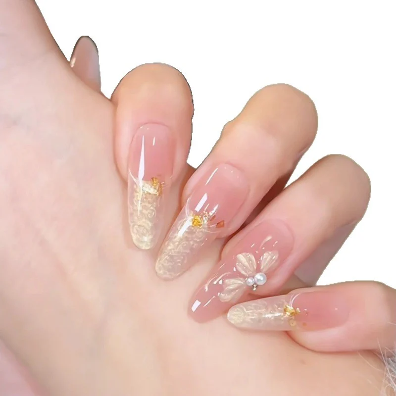 Blumen Acryl Nagelverlängerungen