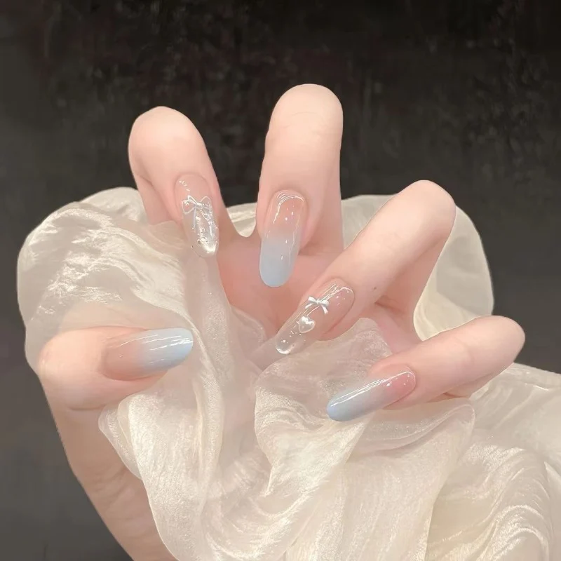 Elegante Ombre Nagel Kunst Verlängerungen