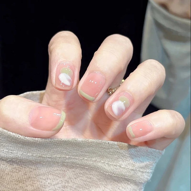 Künstlerische 3D Blumen Nagelverlängerungen