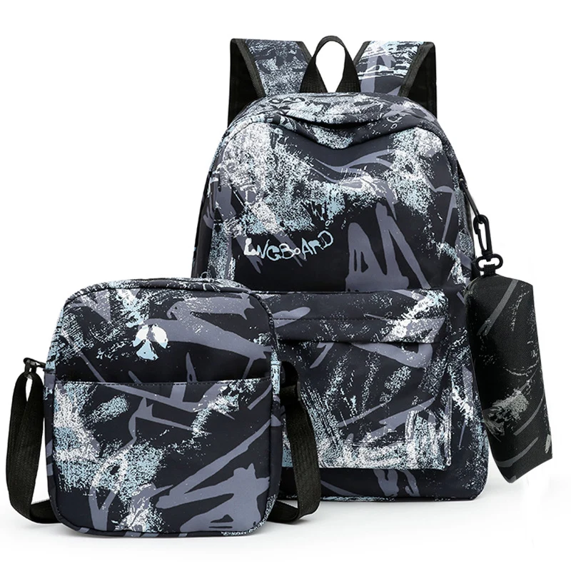 Graffiti-Druck Multifunktionaler Rucksack-Set Karnz