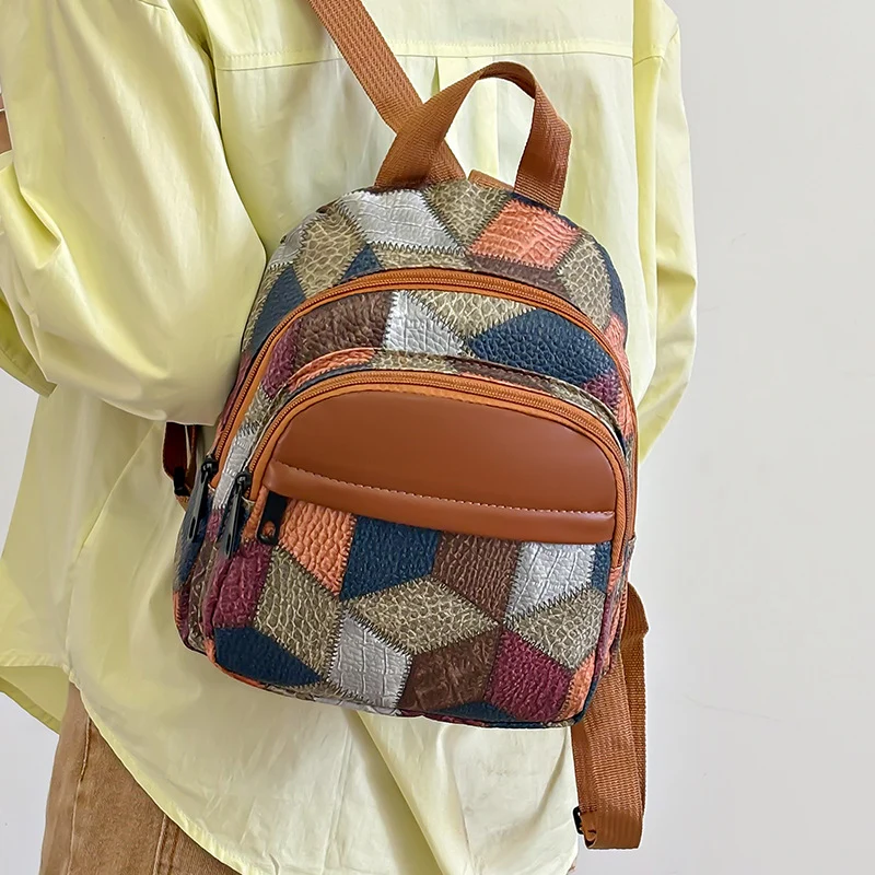Geometrisches Muster Mini Rucksack Karnz