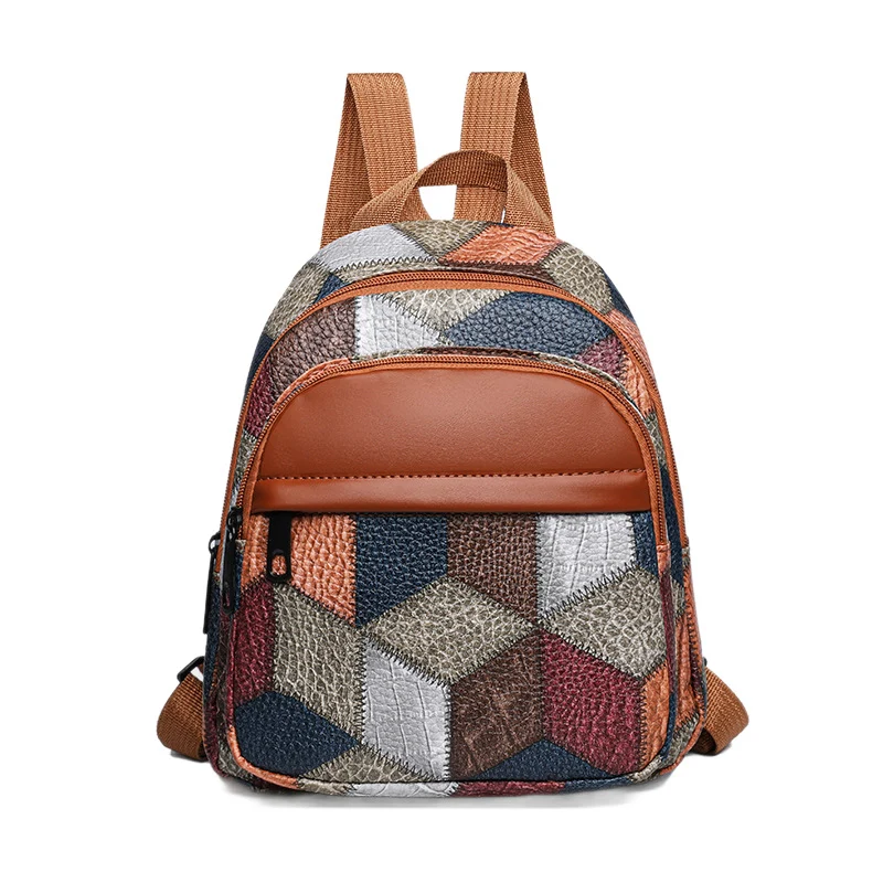 Geometrisches Muster Mini Rucksack Karnz