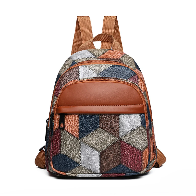 Geometrisches Muster Mini Rucksack Karnz