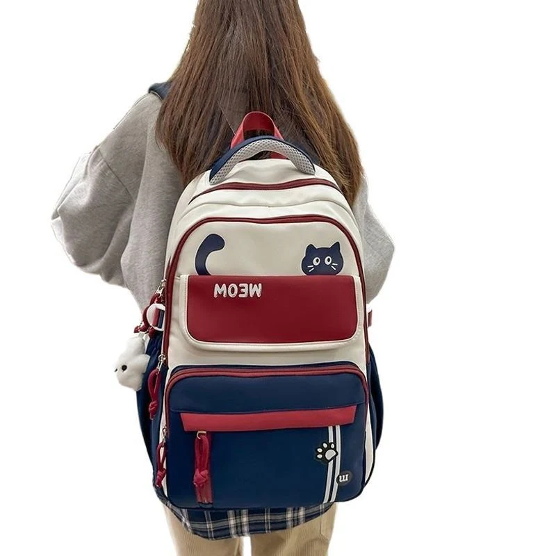 Lustiger katzenmotivierter Schulrucksack Karnz