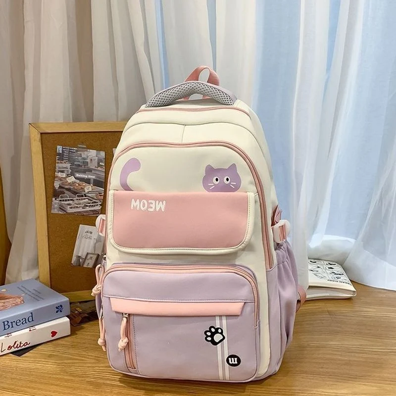 Lustiger katzenmotivierter Schulrucksack Karnz