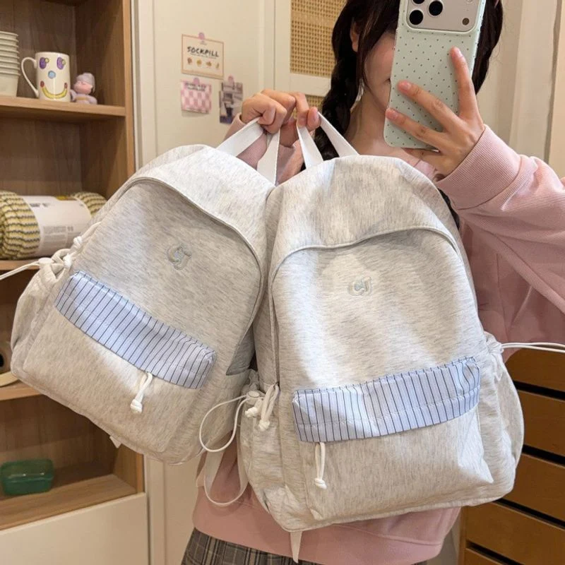 Lässiger weicher Stoff Rucksack Karnz