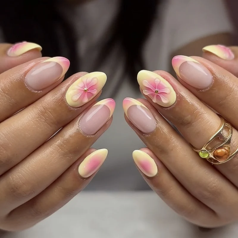 Stylische dekorative Nagelkunst
