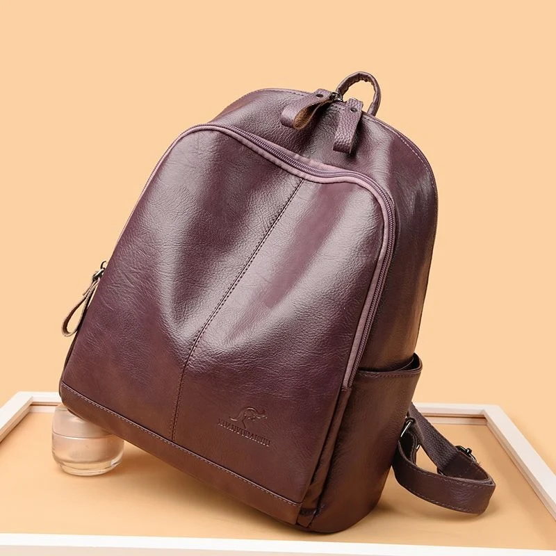 Damen Stilvolle Leder Rucksack Karnz