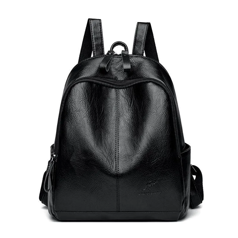 Damen Stilvolle Leder Rucksack Karnz