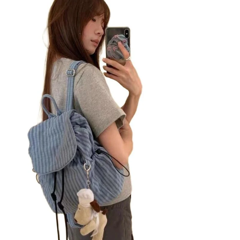 Gestreifter Casual Mini Rucksack Karnz