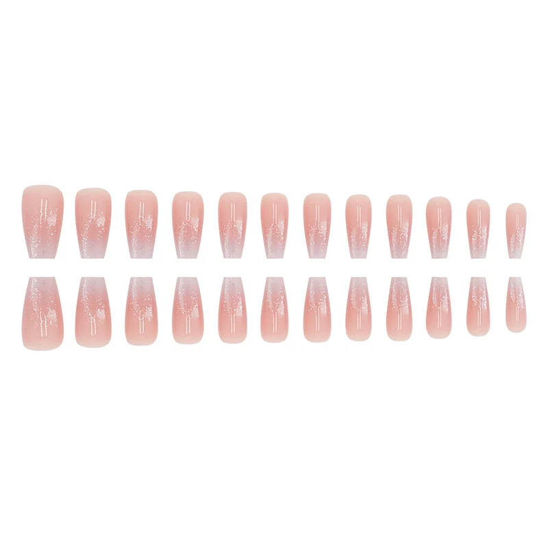 Glitzer Ombre Nagelverlängerungen