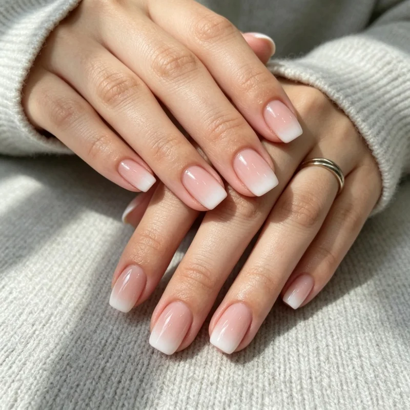 Französische Tip Acryl Nagel Set