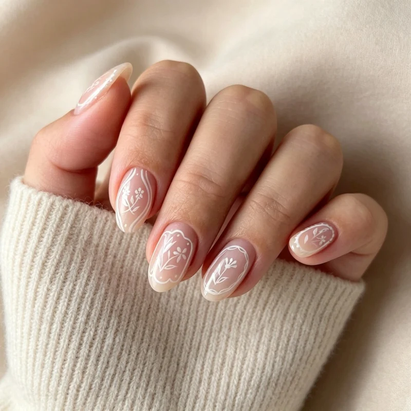 Florales Nagelkunst Design Kit