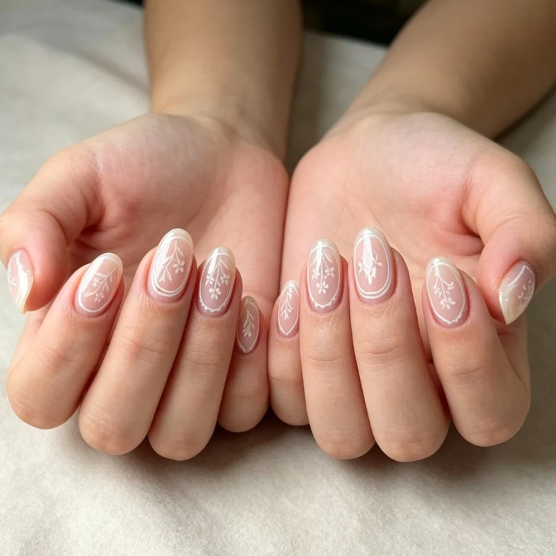 Florales Nagelkunst Design Kit