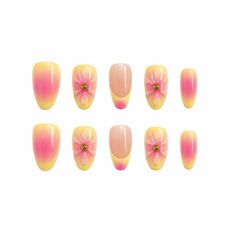 Florale Design Stiletto Nail Art Verbesserungen