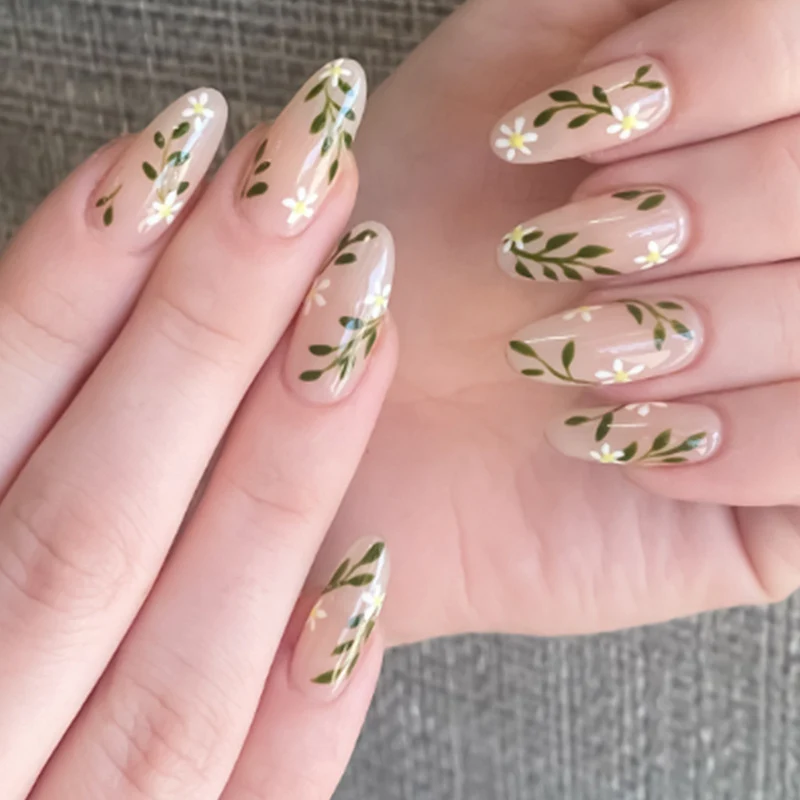 Floral Art Presse-On Nagel Set