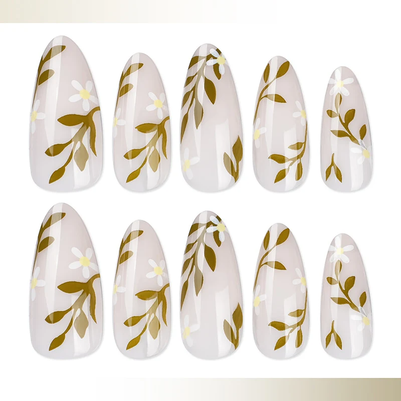 Floral Art Presse-On Nagel Set
