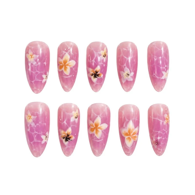 Blumen Acryl Nagelkunstverlängerungen
