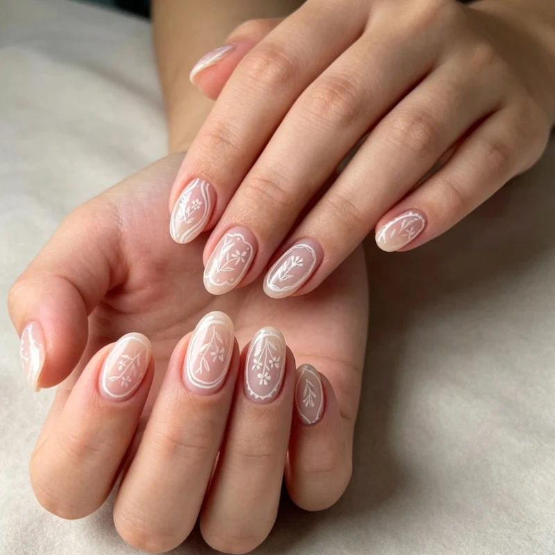 Festliche saisonale Nagelkunstverschönerungen