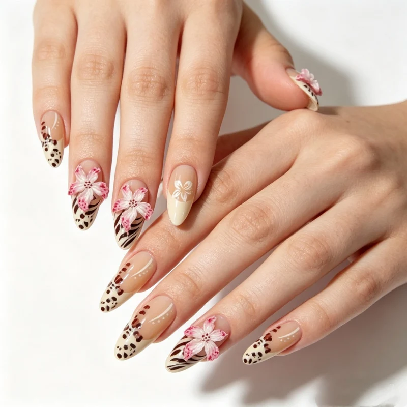Festliches Feiertags-Themen Druck-Nagelkunst-Set