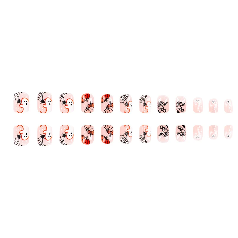 Festliches Halloween-Themen Press-On-Nagelset