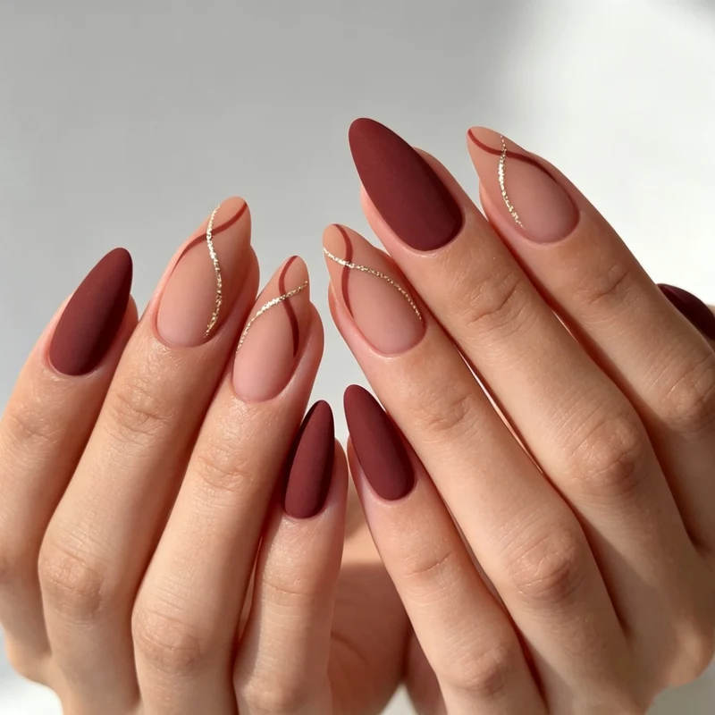 Elegante Stiletto Press-On Nagel Kunst
