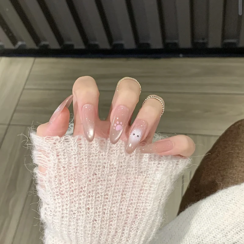Elegante Ombre Stiletto Nagelverlängerungen