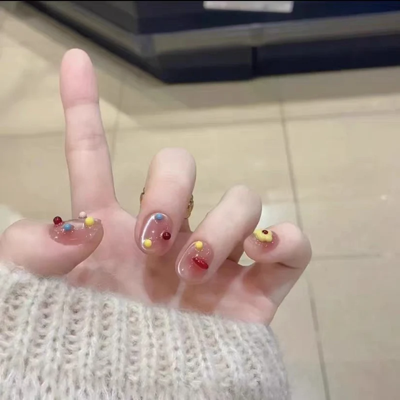Elegante Glänzende Gel-Nagelverlängerungen