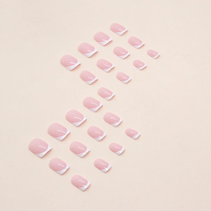 Elegante French Tip Press-On Nagelset