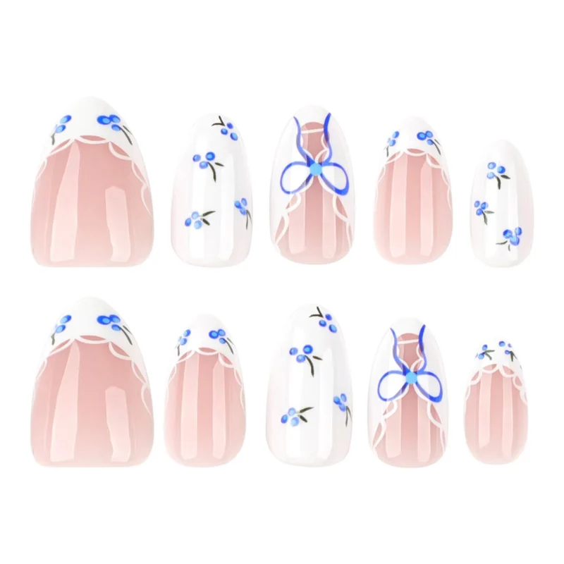 Elegante Blumen Nagelkunst Verbesserungen